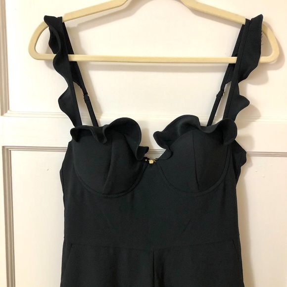 NBD x Naven Revolve Black Ruffle Serena Jumpsuit - Picture 5 of 7